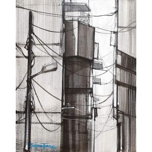 Salman Farooqi, 16 x 20 Inch, Acrylic on Canvas, Cityscape Painting, AC-SF-567